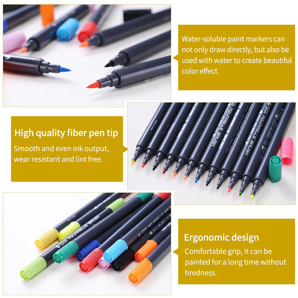 paint pens with brush tip