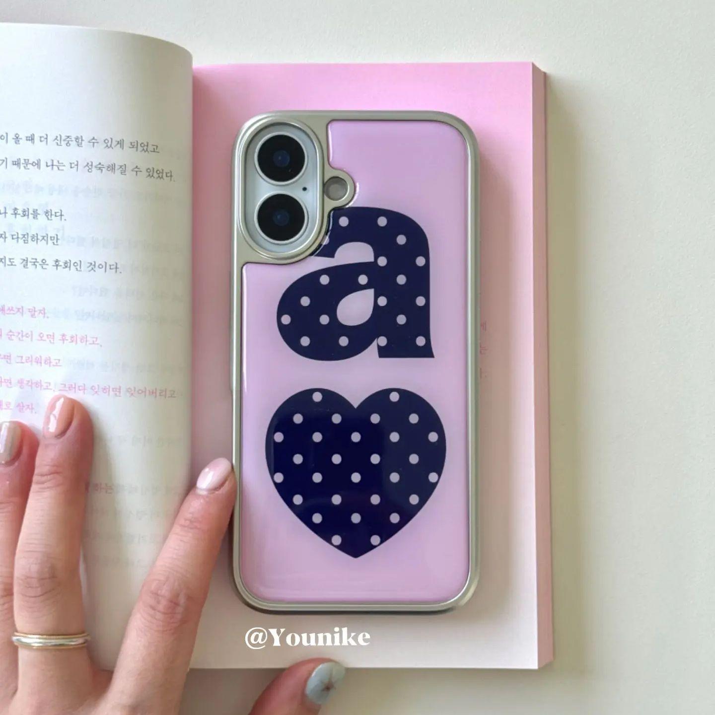 

Korean INS Wave Point Element Love Phone Case for iPhone 17 16e 16 15 14 13 12 11 Pro Max X XR XSMAX 8 7 Air Plus Luxury Clear iPhone 11 Pro