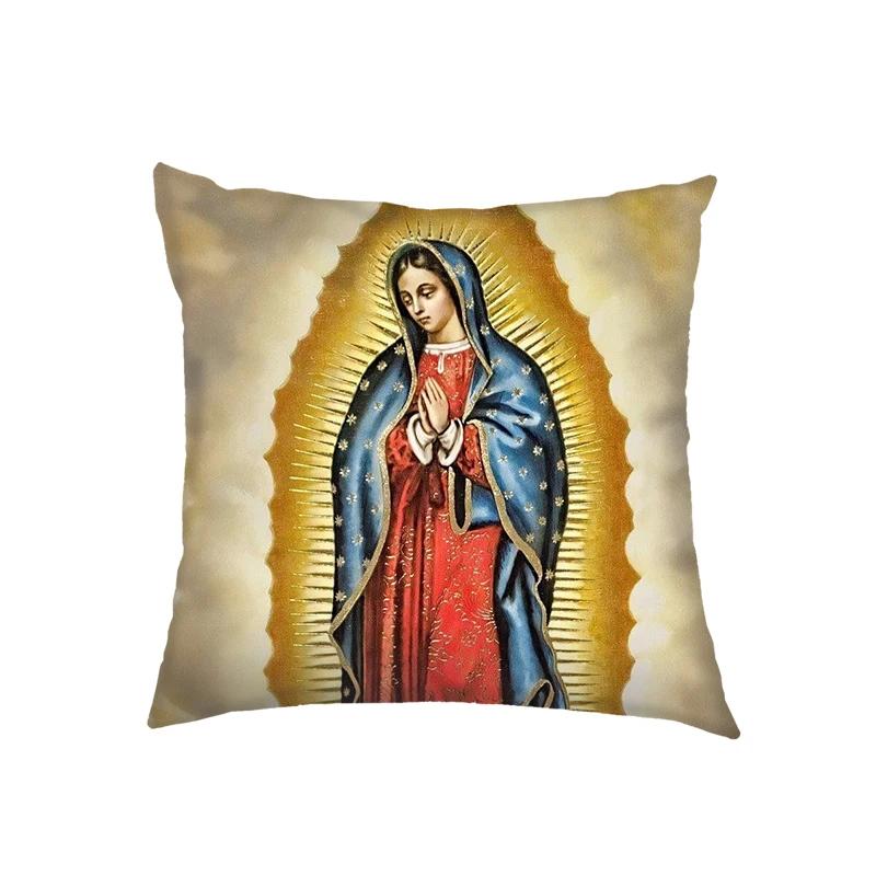 Gnadenmutter von Guadalupe Jungfrau Maria Kissenbezüge Heilige Maria Ölgemälde Kissenbezüge Schlafzimmer Büro Kissenbezug Dekokissenbezug