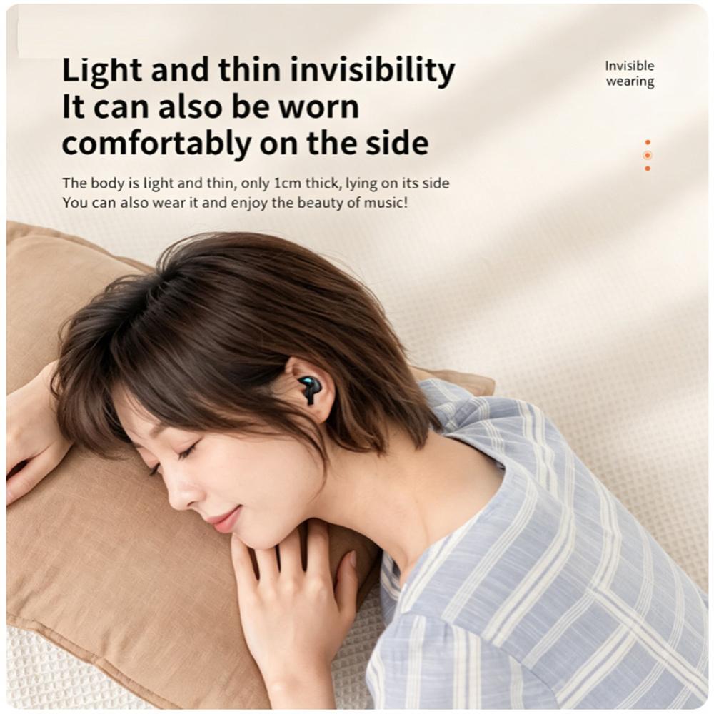 Nowe bezprzewodowe słuchawki X55 Invisible Sleep True Mini Bluetooth 5.3 Ukryte słuchawki Słuchawki douszne z mikrofonem Redukcja szumów basowych Zestawy słuchawkowe stereo HiFi