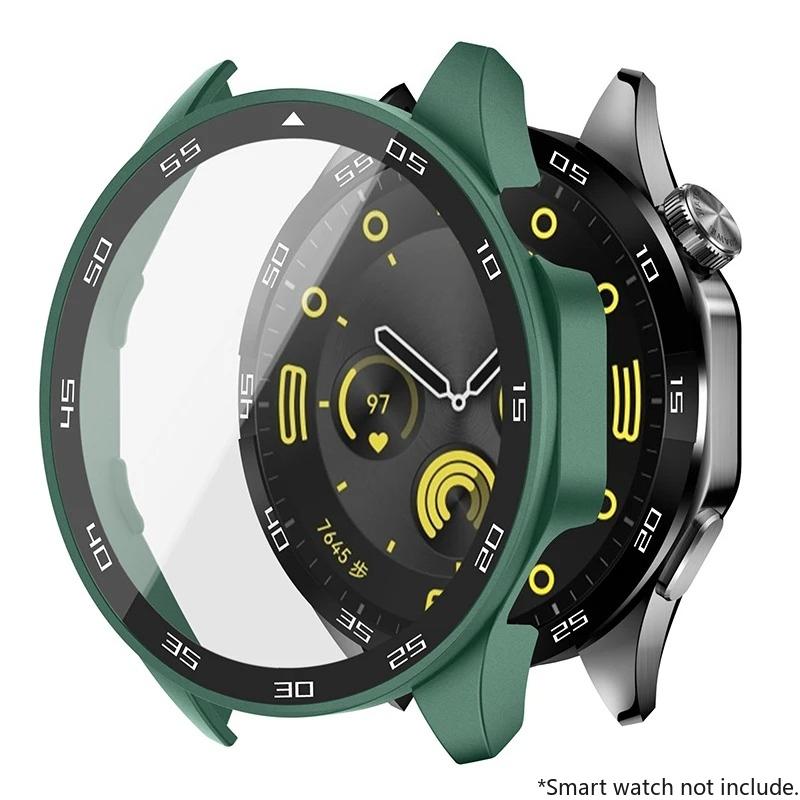 Tempered Glass+Case For Huawei Watch GT4 46mm 41mm Full Coverage Bumper Screen Protector Cover For Huawei Watch GT4 Accessories