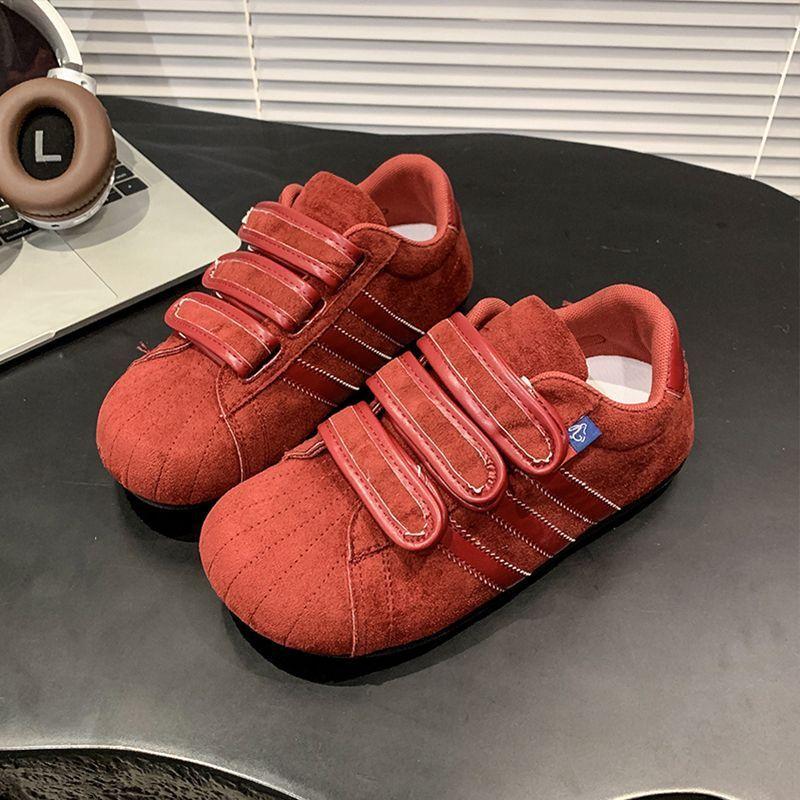 Velcro Dexun Shoes 22 Autumn New Platform Casual Bread Shoes Shell Head Sports Board Shoes