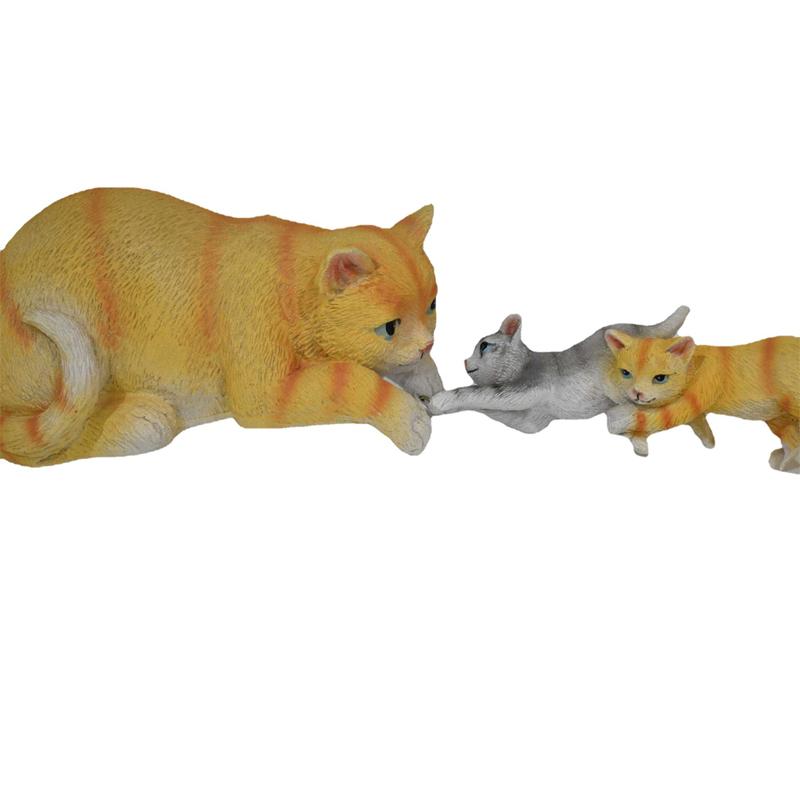 

Милый кот, скульптура из смолы, ювелирные изделия, подарок на день рождения, домашний обеденный стол, статуя, аксессуары, украшение 20X26X16cm