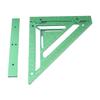 Rafter Square Tool Aluminum Alloy Woodworking Square Ruler with Jig Block Fixing Screw for