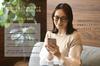 Az Senior Glasses 002R Super Elastic Temple FaceTrick Gold Lens Ladies Reading Glasses Black Frame [FaceTrick Label] TR-90 ARGG3107-1 +1.50