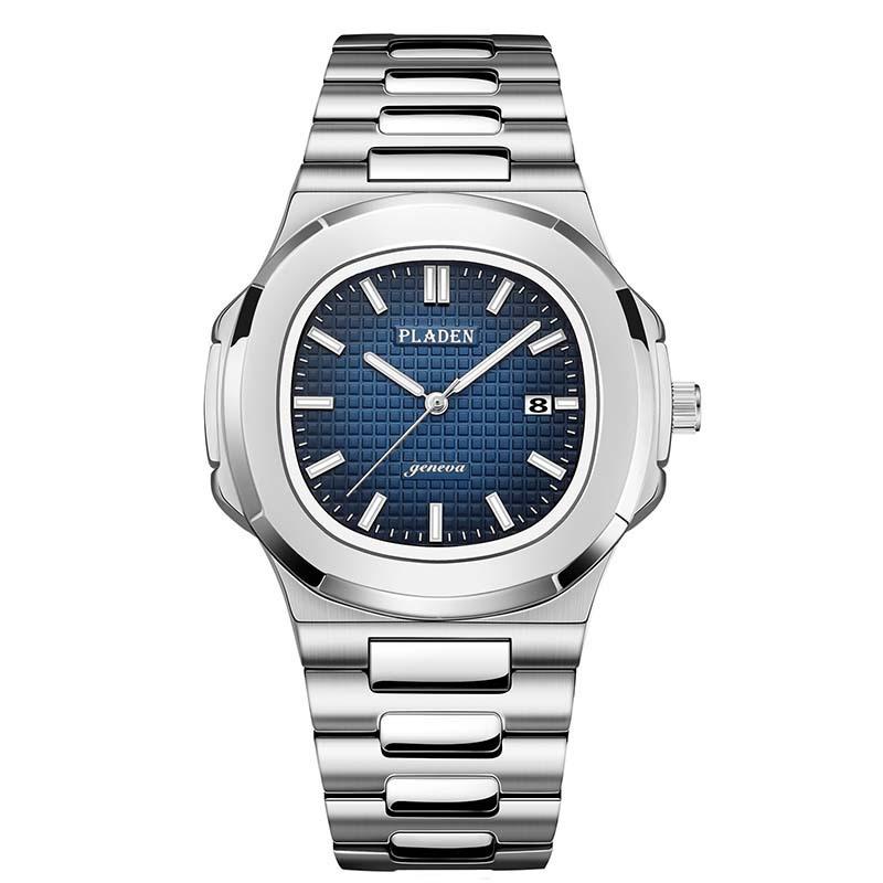 Classic Men's High-end Fashion Business Stainless Steel Waterproof Quartz Watch