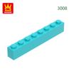 33 Stück/Los 3008 1x8 Hohes Loch Baustein Moc Basic Zeitloser Ziegel Befestigungen Funktioniert Mit featuring DIY Kinderspielzeug Geschenkbox