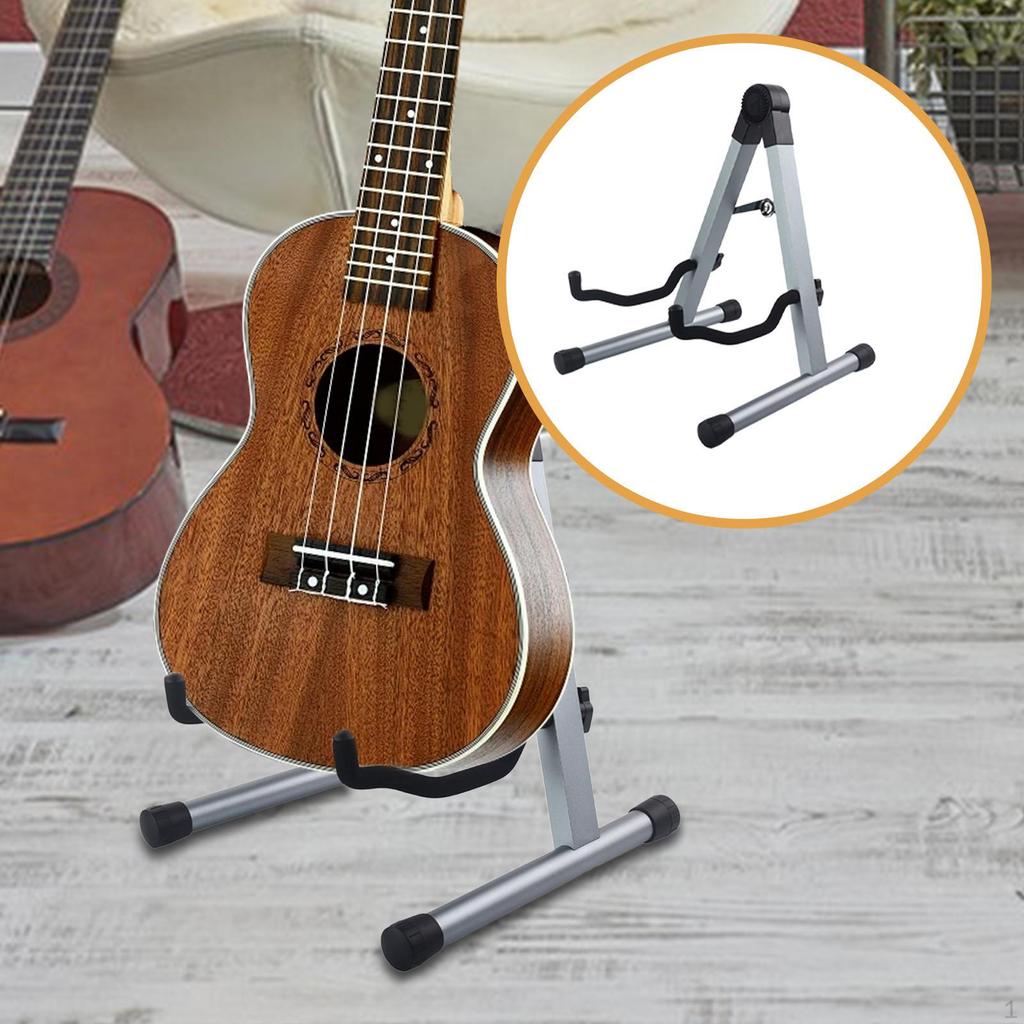 Foldable Guitar Stand A Frame Foam Arms Stable Support Holder for Violin Ukulele Classical