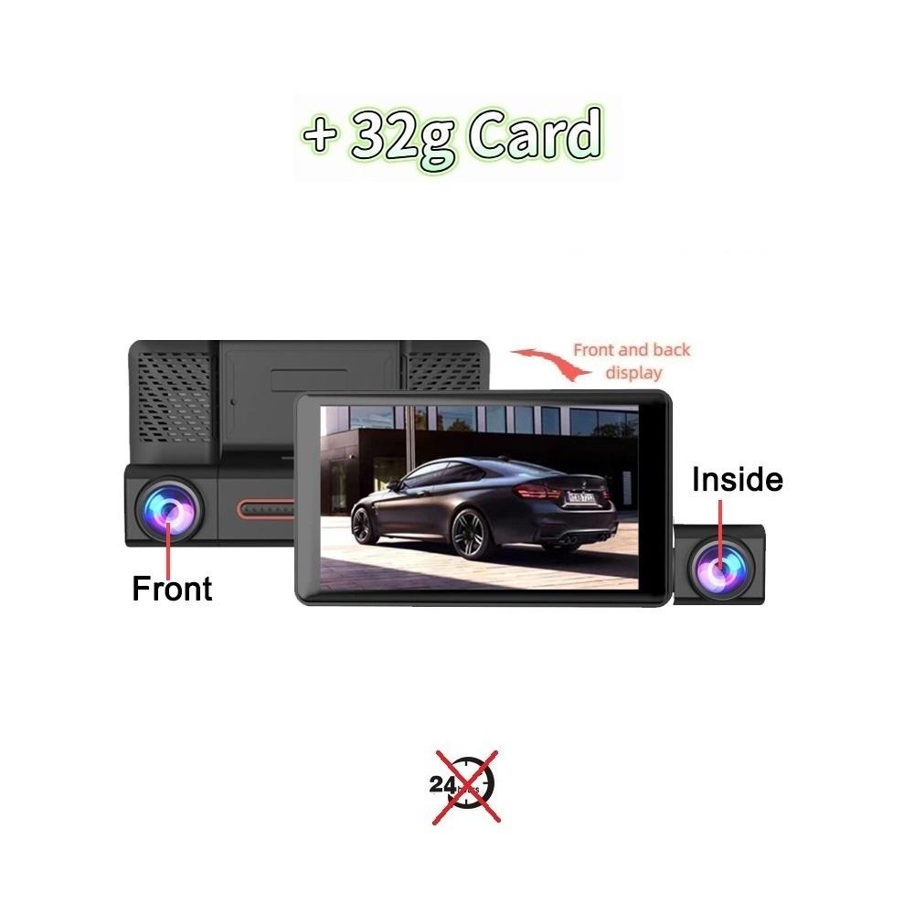 Three Recording High-definition Night Vision 3-channel Reversing Camera Integrated Car Driving Recorder