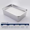Yunduo Commercial Stainless Steel Rectangular Draining Tray Set