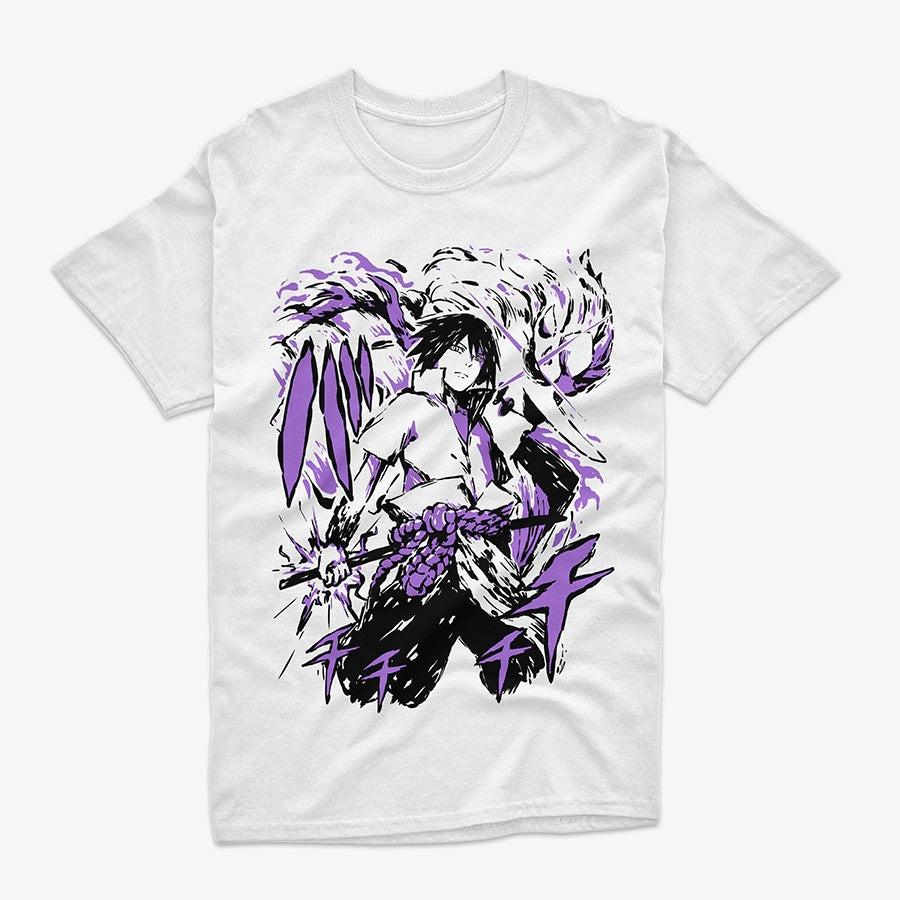 

Naruto Sasuke Uchiha Susanoo Anime Graphic T Shirt Manga Streetwear Cotton Oversized Tee S разноцветный