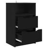 Nightstand Black 40 x 30 x 67 cm Particleboard
