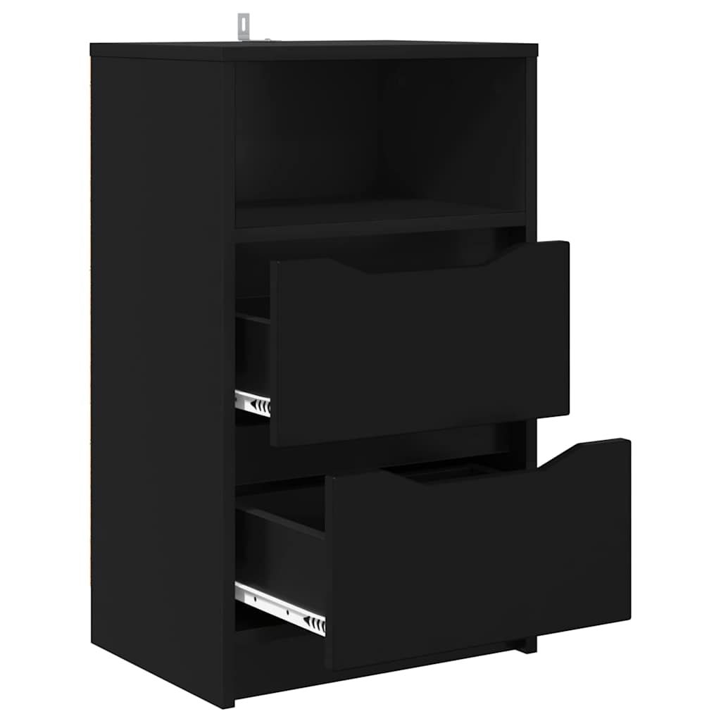 Nightstand Black 40 x 30 x 67 cm Particleboard