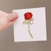 1st Pins Diamond Dubbade Brosch Rose Elegant Retro Modekläder Accessoarer