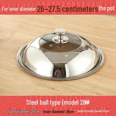 Zhao Ran Universal Transparent Glass Wok Lid