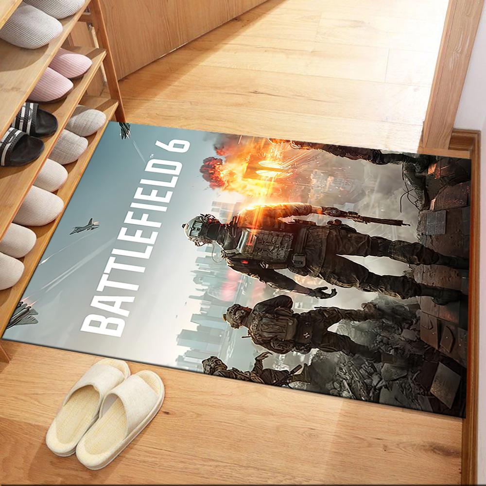 Battlefield 6: War Zone Square rugs are a great choice for living rooms, bedrooms, home décor, and as gifts.