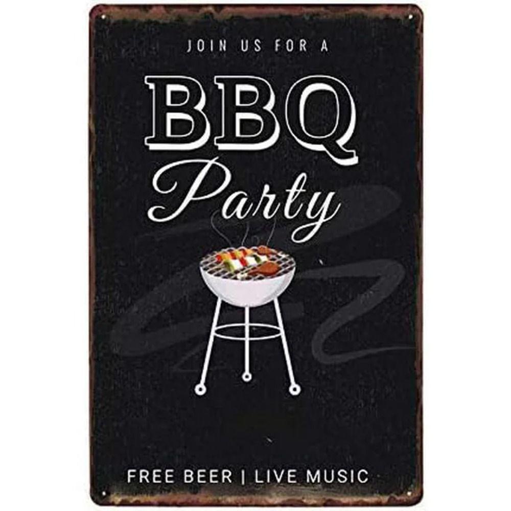 Barbecue BBQ Metal Tin Sign for Cottage 20x30cm