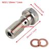 Motoraccessoires Remklauw Banjobout Ontluchtingsnippel M10X1.0MM/1.25MM Roestvrij Staal 304 voor yamaha ktm sherco