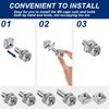64 Pcs Battery Bolt Square Nut Kit Battery Bolts And Nuts, M6 304 Stainless Steel Motorcycle Battery Terminal Nuts And Bolt Kit,M6X10/12/14/16Mm