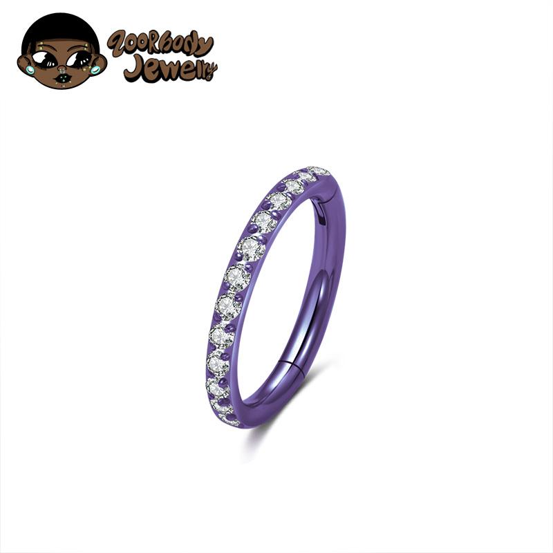 1 Stück G23 Titan Nasenring 16G 18G 20G Klappbares Septum Clicker Segment Ohr Tragus Knorpel Helix Daith Lippe Körper Piercing Schmuck