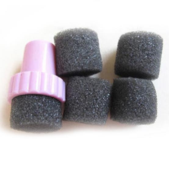 1set Nail Art Sponge Stamp Stamping Polish Template Transfer Manicure DIY