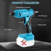 Rechargeable 100W Portable Hot Melt Glue Gun 280°C with 10x 11mm Sticks, DIY Repair Tool, Compatible with Makita 18V Batteries