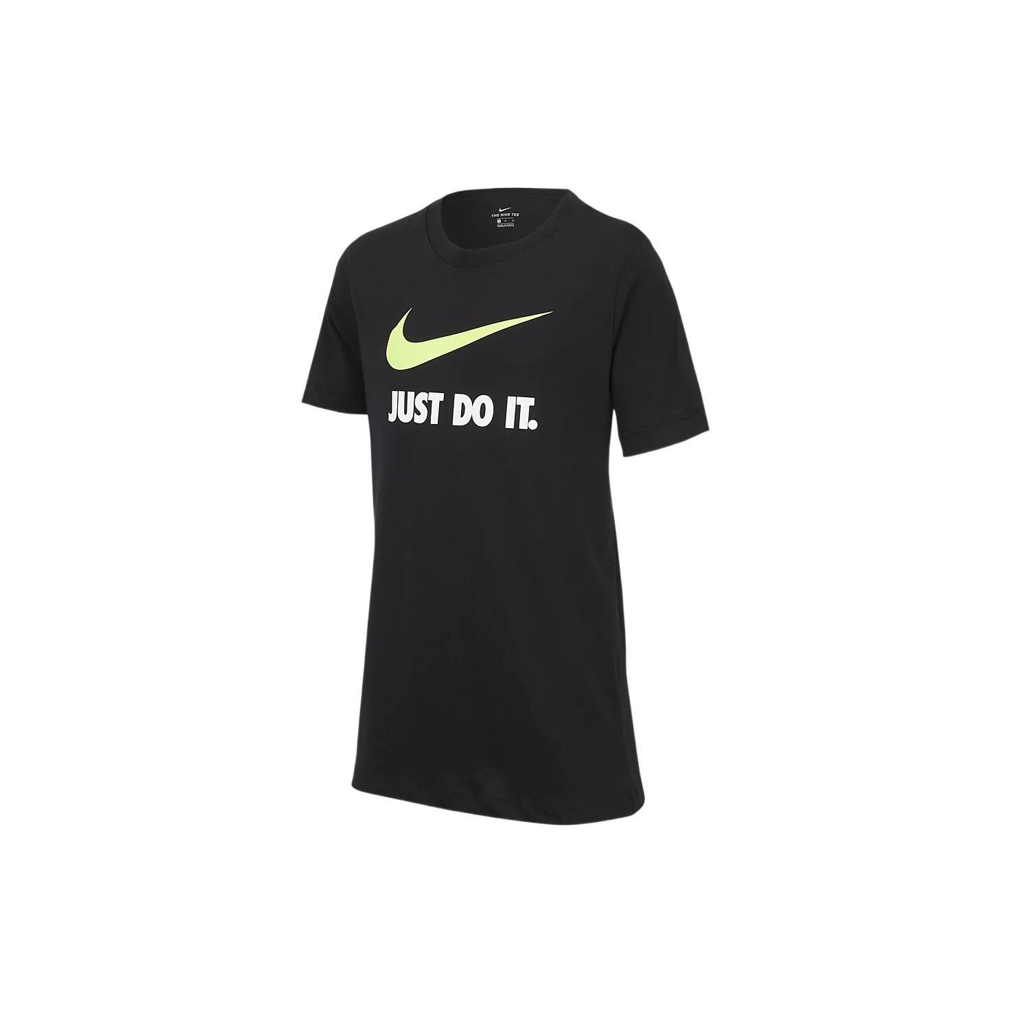 (GS) Nike B Sportswear Nike Sportswear Tee JDI SWOOSH Black Kids AR5249-014 M