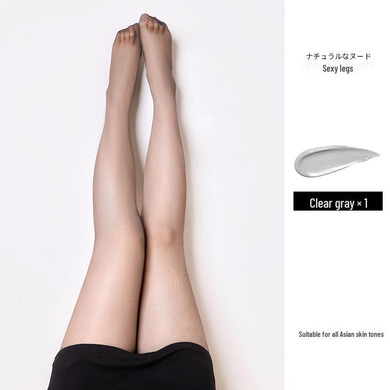 

Жіночі літні панчохи тілесного кольору великого розміру - надзвичайно еластичні, стійкі до зачіпок, міцні, не спадають колготки L size сірий