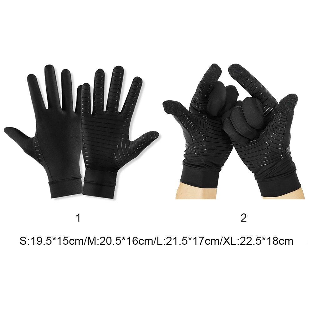 Guanti Neri Sportivi da Esterno Autunno Inverno Guanti Touch Screen Regalo Guanti in Fibra di Rame Donna Uomo