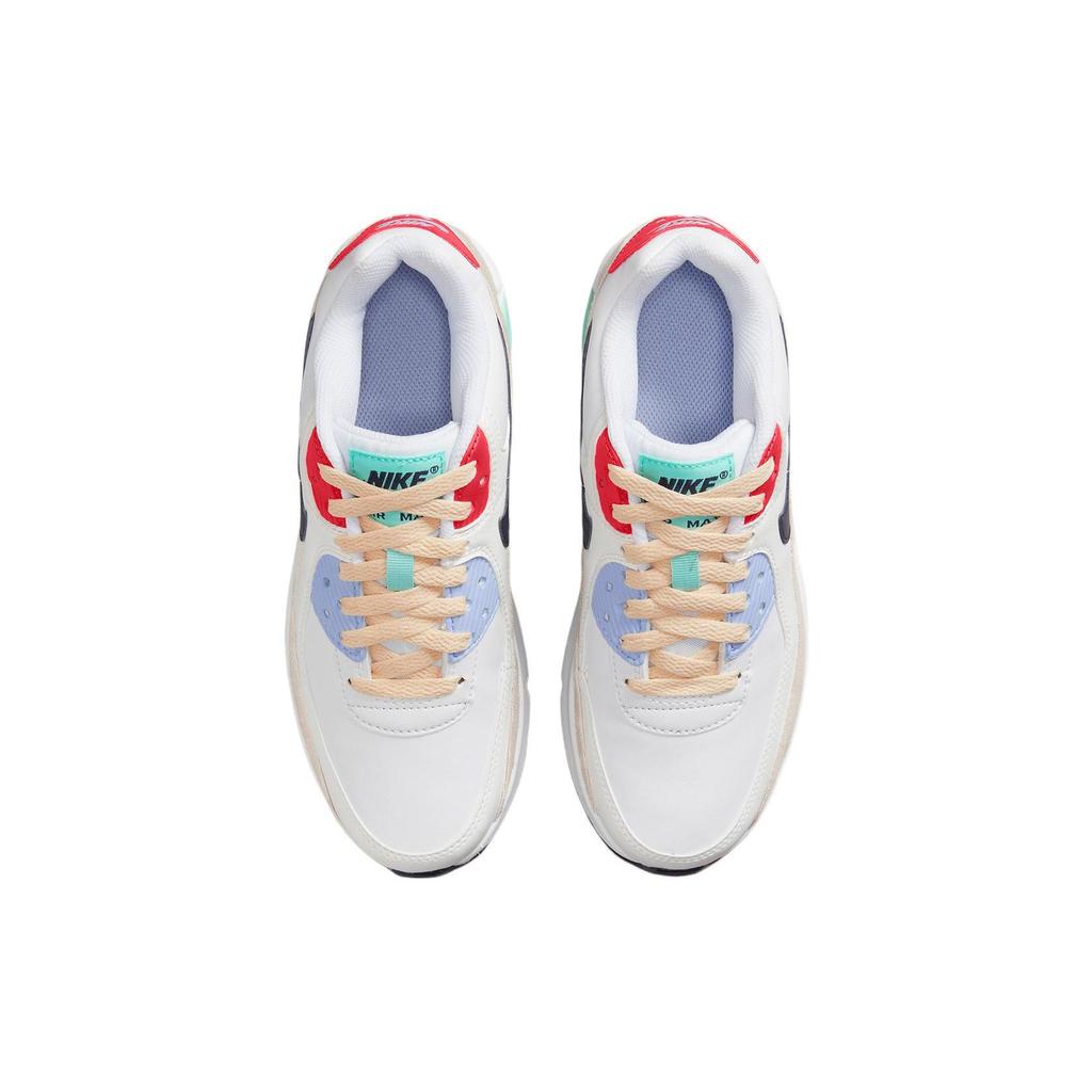 Nike Air Max 90 GS Leder SE Klettverschluss Aufnäher Freizeit-Sneaker DZ2888-100