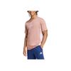Adidas Essentials Sport Performance Comfortable Fashion Soft Crew Neck Pullover Short Sleeve T-Shirt Men T-Shirts Brown JE6395
