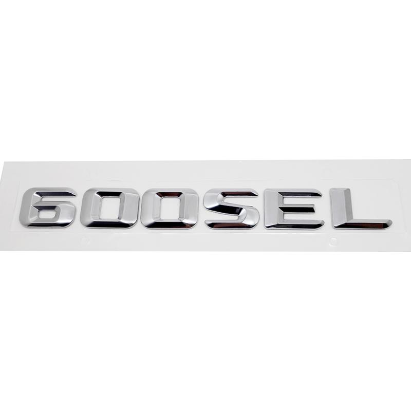 

Car Trunk Emblem Badge Decal Rear Letters Sticker for Mercedes Benz 300SEL 500SEL 560SEL 600SEL Plastic