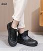 Ladies Winter Platform Snow Boots Anti Slip Warm Faux Fur Lining Ankle Booties Casual PU Leather Comfortable Fuzzy Walking Short Boots