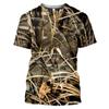Ropa Infantil 2025 Camuflaje Bosque Caza Camiseta Verano Niña Camisetas Manga Corta Niño Top Cuello Redondo Ropa Exterior Niños