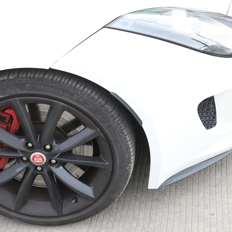Für Jaguar F-TYPE 2013-2022 ABS Schwarz Auto Rad Rad Augenbraue Kotflügel Augenbraue Schutz Trim Aufkleber Auto