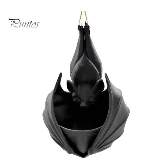Vetplanten Pot voor Planten 3D Geprint Hangende Vleermuis Plantenbak, Vormgegeven Bloempot, Creatieve Halloween Bloempot Bloempotten, Gotische Houder Binnen Buiten