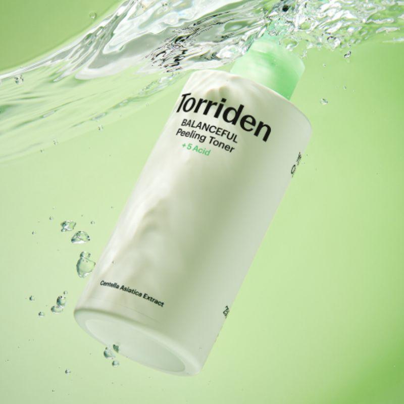 Torriden BALANCEFUL Cica Exfoliating Toner 250ml Gentle Pore Care Hydrating Korean Toner