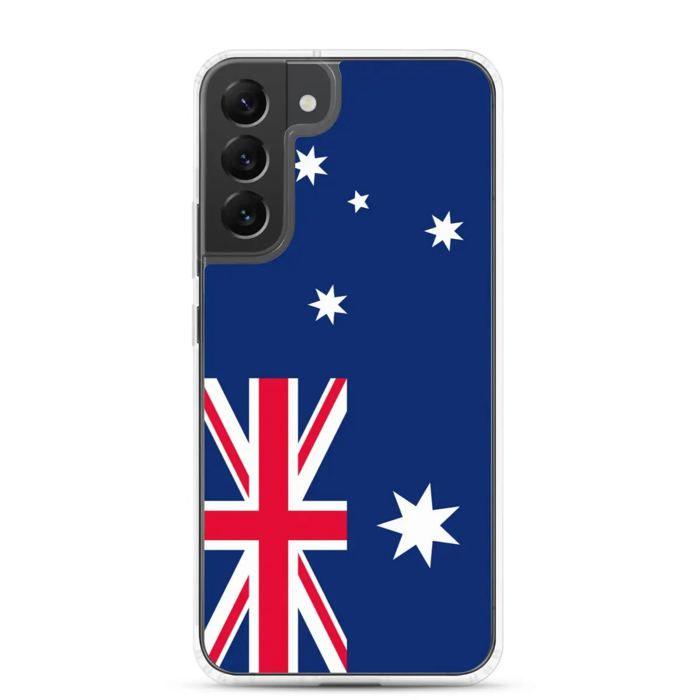 Coque Téléphone - Samsung - Galaxy S22 Ultra - Drapeau Australien - Souple - Multicolore