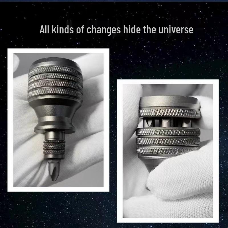 7-in-1 Industrial Grade S2 Screwdriver Set with Phillips, Slotted & U-Type Bits for Household Repair