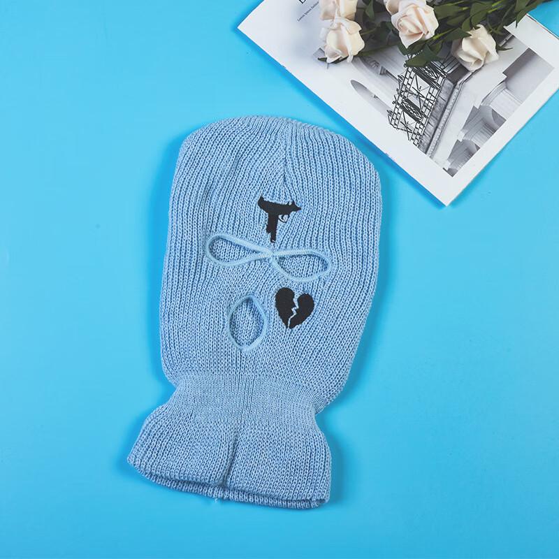 Men s Winter Three-Hole Knitted Balaclava One Size