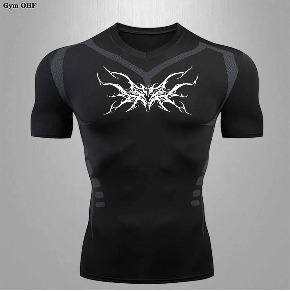 Man Compression T Shirt Gym Fitness Training Running Quick Drying Sports Shirt Summer Shaping Slimming Comfortable Men T Shirts