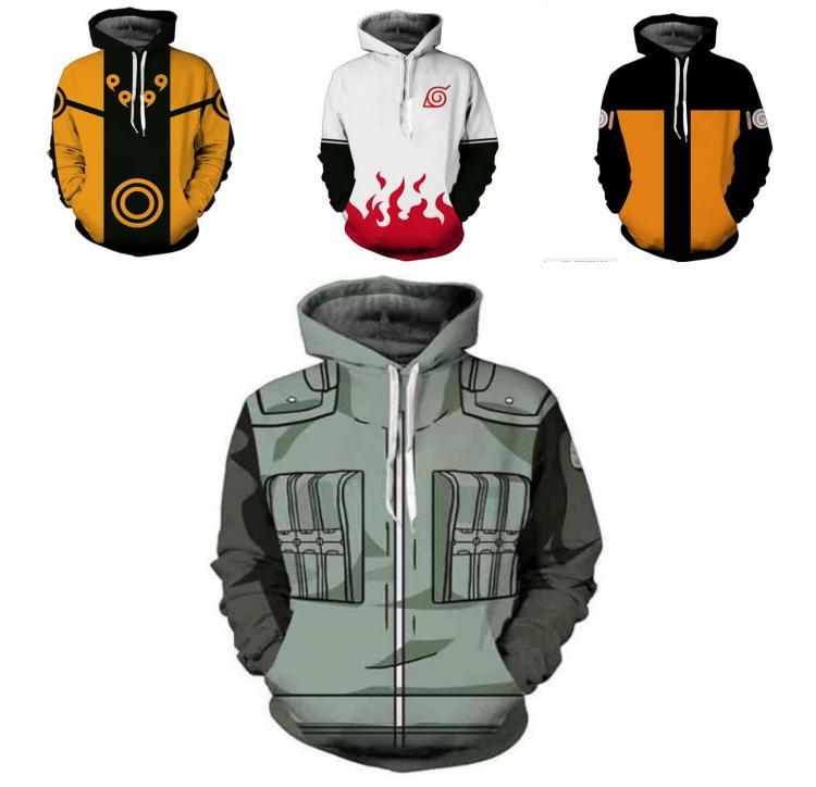Hokage Ninjia Anime Hoodie Lässige Langarm Pullover Für Stilvollen Komfort UK