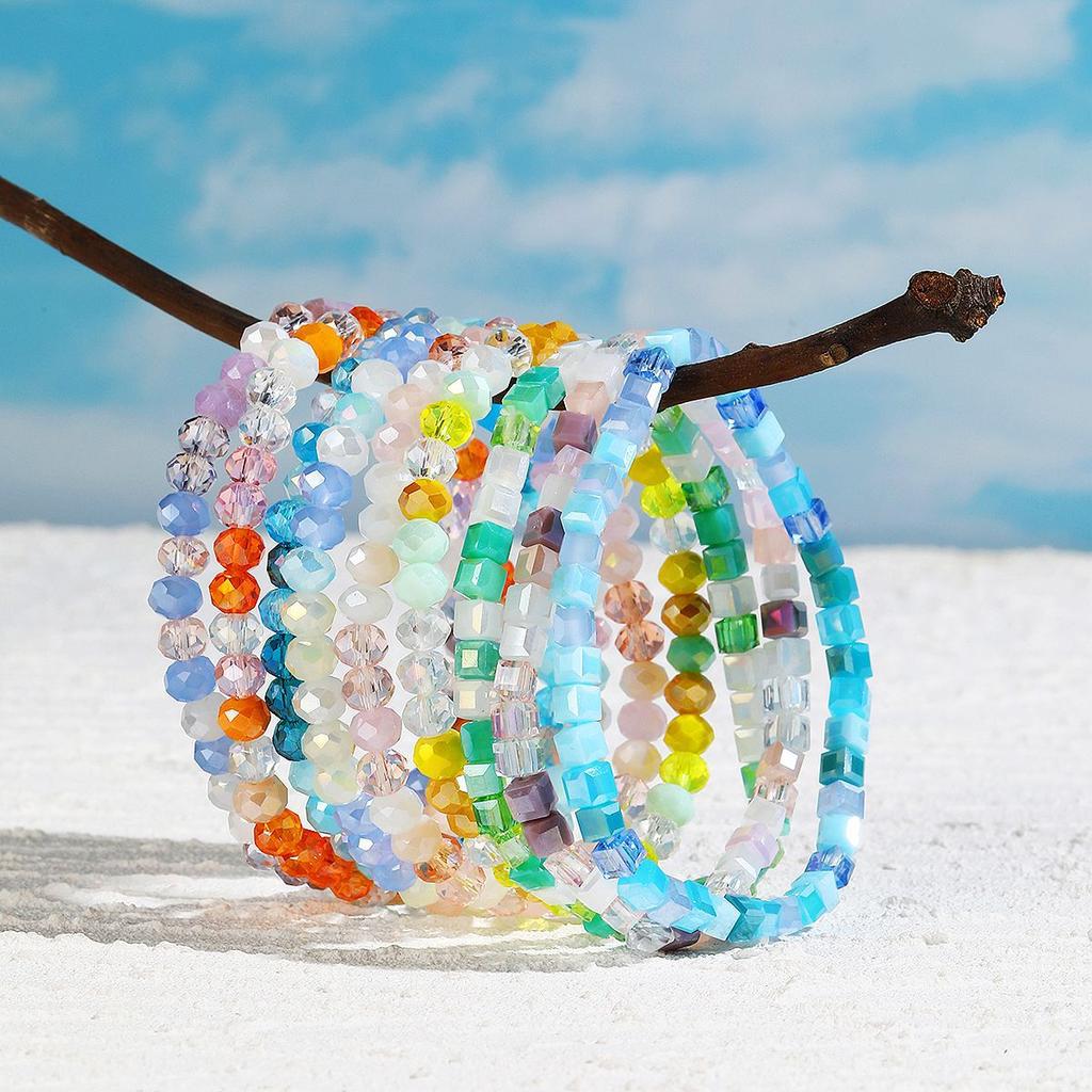 20 Bracelet High-End Bohemian Stretch Line Summer Citrine Bracelet Set