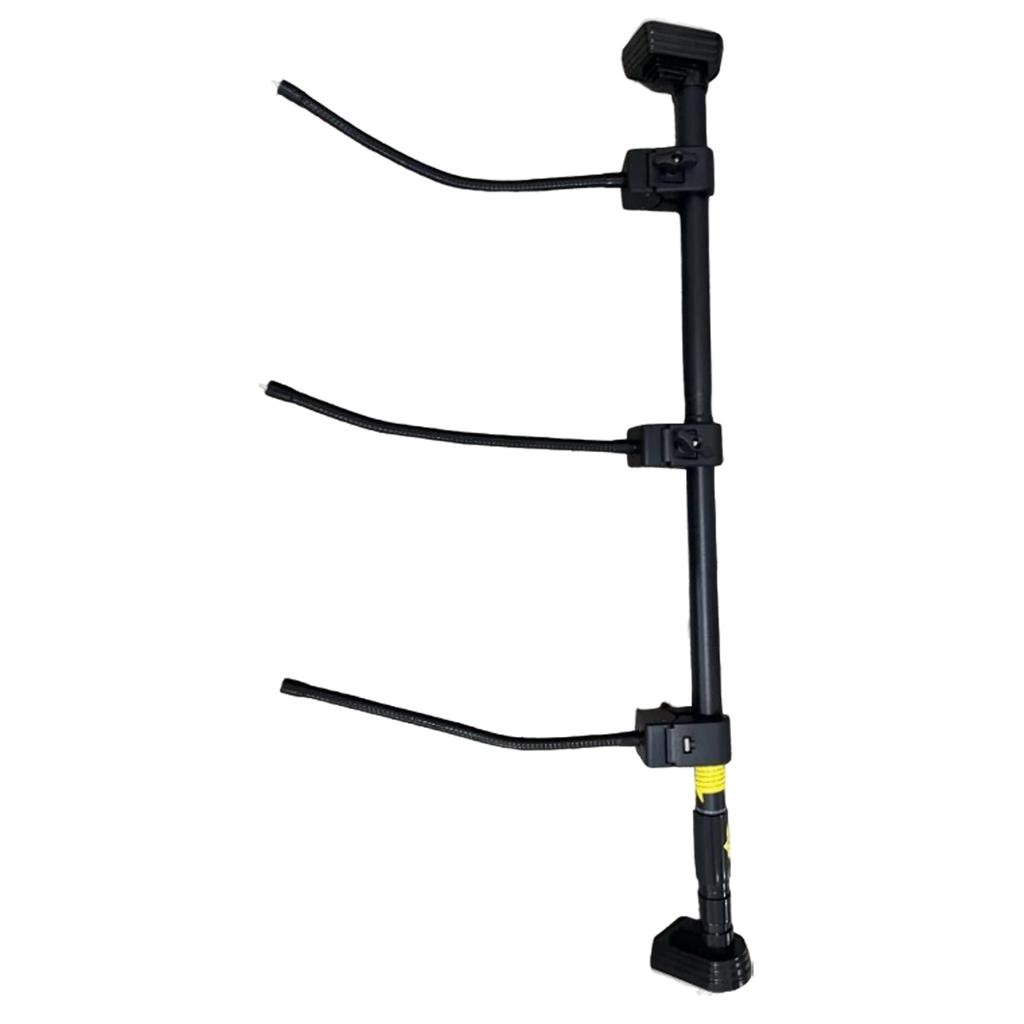Black Front Door Garland Heavy-Duty Adjustable Hook, Rod, Reusable for Christmas Decorations, Wreaths, String Lights