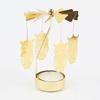 Gol2026 Christmas Tree Snowman Santa Birthday Angel Fairy Spinning Rotating Carousel Candle Holder Tealight Drop Shipping