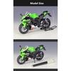 Welly 1/12 2021 Kawasaki Ninja ZX-10R Legierungs-Motorradmodell Simulation Diecast Metall Maßstab Motorradmodell Kinderspielzeug Geschenke