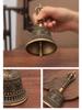 Gold Hand-Crank Brass Bells: Small & Large Vajra, Mealtime, Serving, Class, Reminder