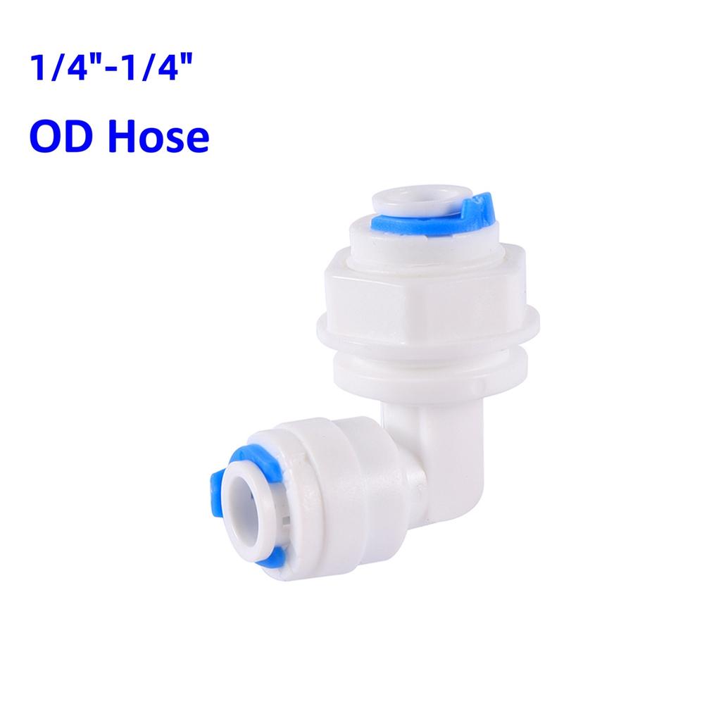 OD 1/4" 3/8" Pipe Slip Lock Quick Connector Water Purify Joint Garden Irrigation Straight Elbow Tee Valve Pipe Coupling Fittings