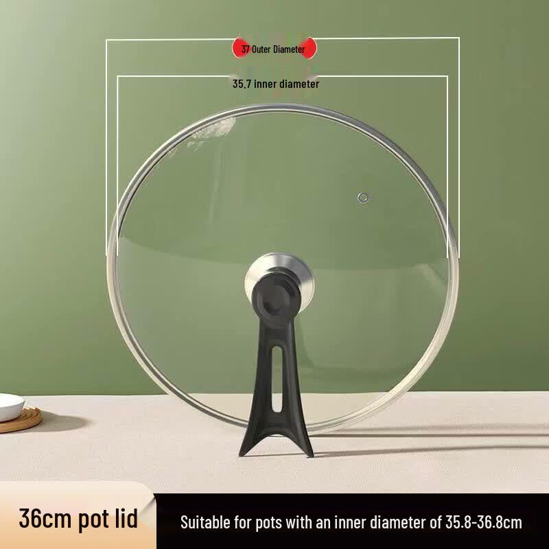 Biaoxing Standable Tempered Glass Wok & Frying Pan Lid