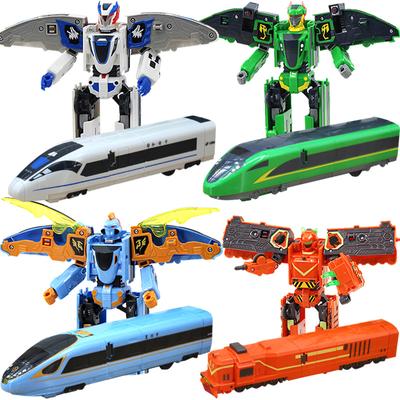 ABS Classics China Hochgeschwindigkeitseisenbahn Superzug Roboter Transformationsspielzeug Deformationsauto Actionfigur CHSR Spielzeug für Kinderspielzeug